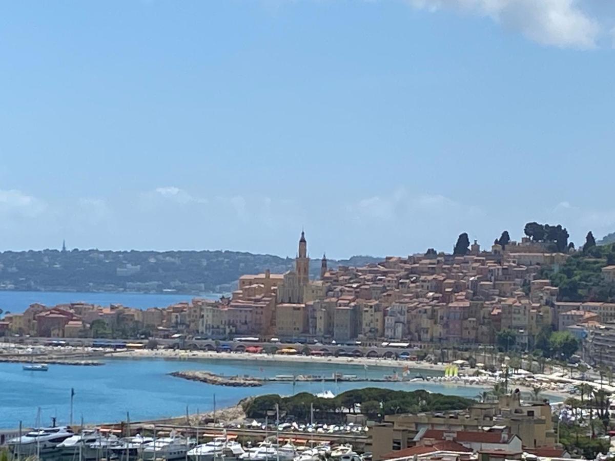 Апартаменти Mansfield Vue Carte Postale Terrasse Piscine Calme Port A 200M A Pied Мантон Екстер'єр фото
