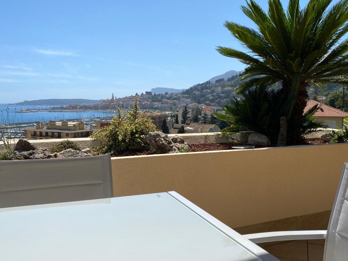 Апартаменти Mansfield Vue Carte Postale Terrasse Piscine Calme Port A 200M A Pied Мантон Екстер'єр фото