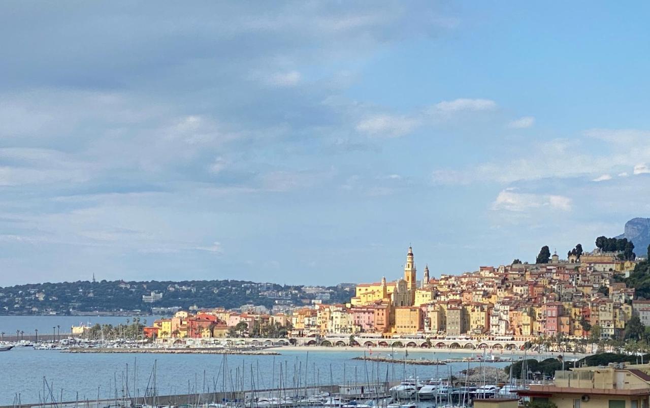 Апартаменти Mansfield Vue Carte Postale Terrasse Piscine Calme Port A 200M A Pied Мантон Екстер'єр фото