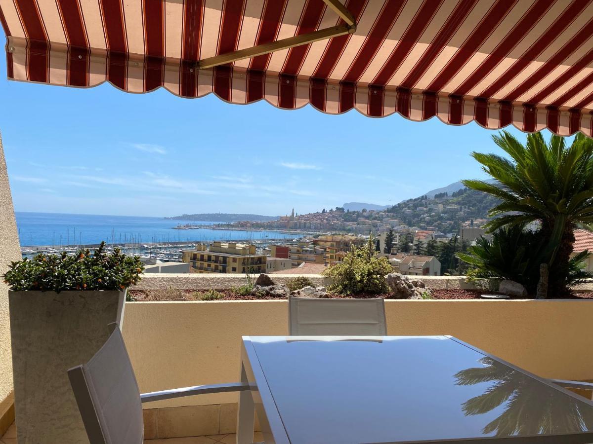 Апартаменти Mansfield Vue Carte Postale Terrasse Piscine Calme Port A 200M A Pied Мантон Екстер'єр фото